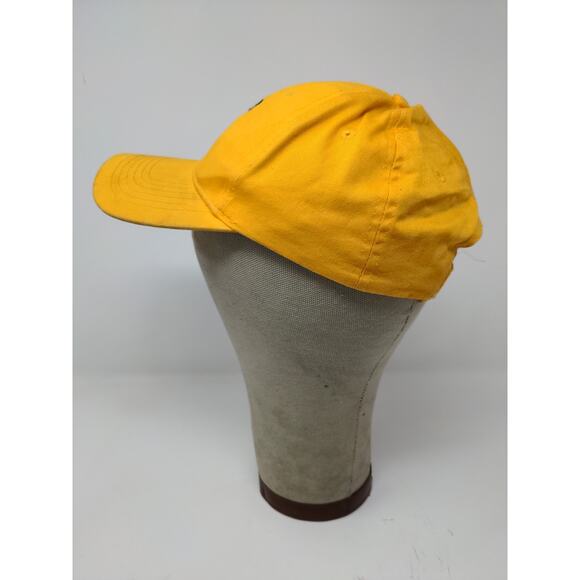 Youth Boys YMCA Strapback Hat Adjustable Embroidered Logo Yellow Cap - Picture 4 of 11